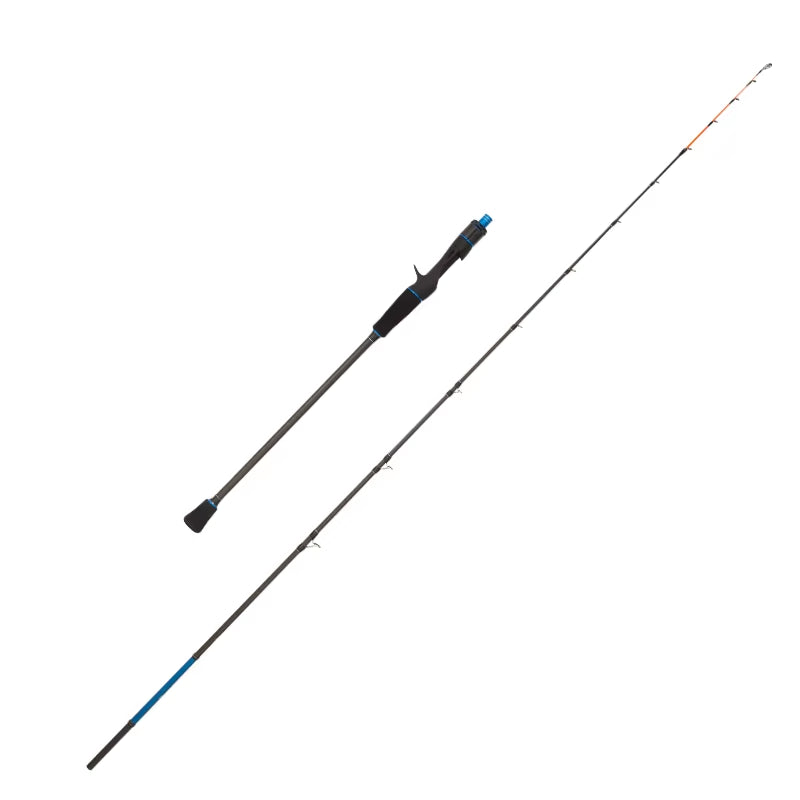 ROLLFISH Titanium Tip Octopus Squid Cuttle Fishing Rod 1.75M/5.74FT Action 8:2 Carbon Fiber Casting Saltwater Boat Jigging Rod