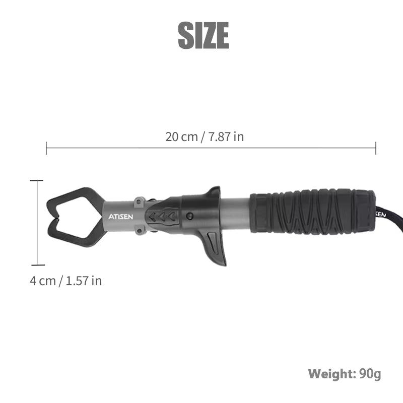 Stainless Steel Fishing Gripper Professional Fishing Lip Grabber Tool, Fish Grabber Clip Fish Control Tackle