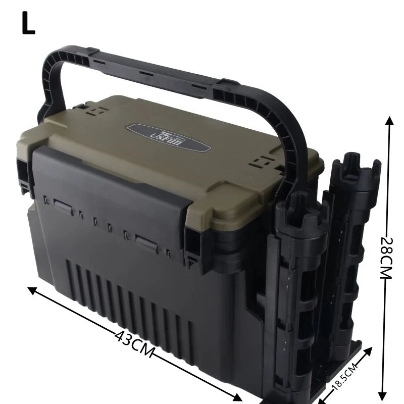 Large Fishing Box Organizer Multi-Function Lure Live Fish Bucket Thickening Storage Box Fishing Accessories Tackle Box Pesca