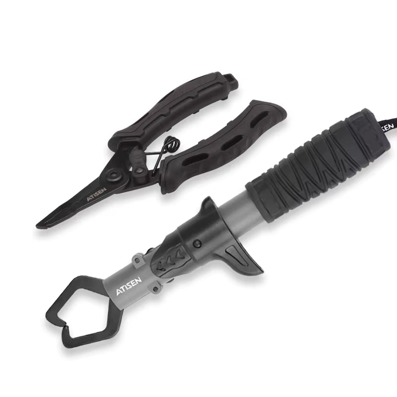 Stainless Steel Fishing Gripper Professional Fishing Lip Grabber Tool, Fish Grabber Clip Fish Control Tackle