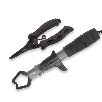 Stainless Steel Fishing Gripper Professional Fishing Lip Grabber Tool, Fish Grabber Clip Fish Control Tackle